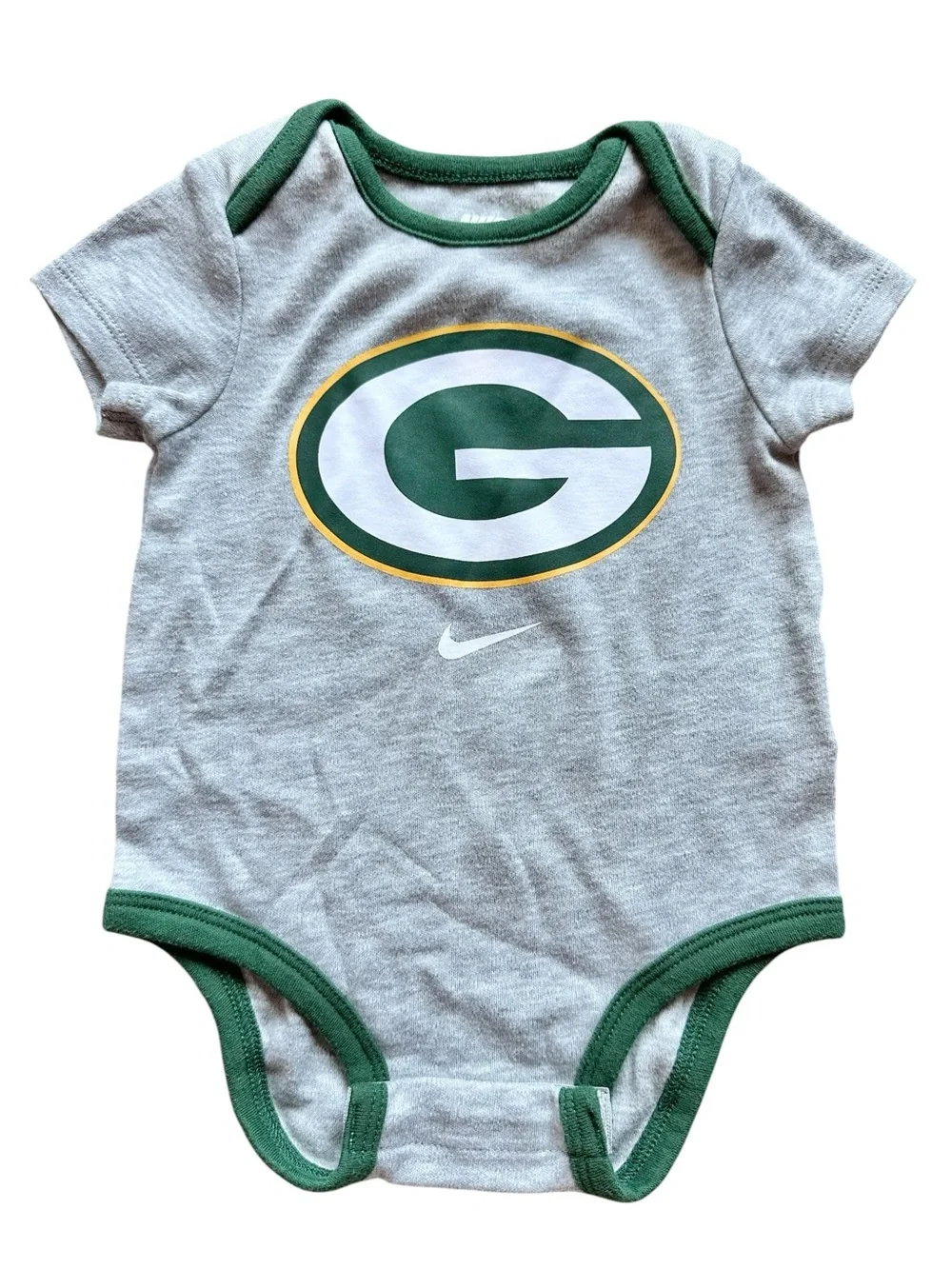 Green Bay Packers Infant Bodysuit Lot Of 3 0-3 Months NFL Baby One Piece